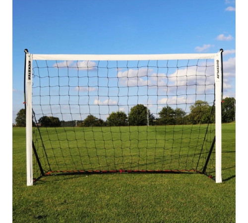 Ворота футбольні Quickplay Kickster 240×150 см, чорно-білі