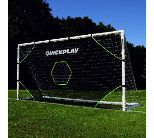 Мішень для футбольних воріт Quickplay Target Net Light 360 х 180 см, чорно-зелена