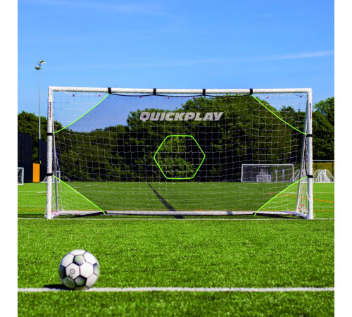 Мішень для футбольних воріт Quickplay Target Net Light 360 х 180 см, чорно-зелена