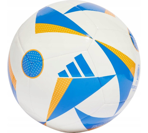 М'яч футбольний Adidas Euro24 Club Fussballliebe IN9371 розмір 4, біло-блакитний М'яч футбольний Adidas Euro24 Club Fussballliebe IN9371 розмір 4, біло-блакитний