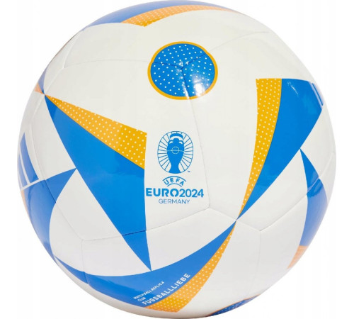 М'яч футбольний Adidas Euro24 Club Fussballliebe IN9371 розмір 4, біло-блакитний М'яч футбольний Adidas Euro24 Club Fussballliebe IN9371 розмір 4, біло-блакитний