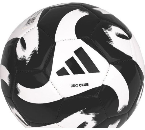 М'яч футбольний Adidas Tiro Club HT2430 розмір 4, чорно-білий М'яч футбольний Adidas Tiro Club HT2430 розмір 4, чорно-білий