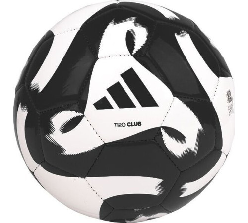 М'яч футбольний Adidas Tiro Club HT2430 розмір 4, чорно-білий М'яч футбольний Adidas Tiro Club HT2430 розмір 4, чорно-білий