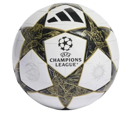 М’яч для футболу Adidas Finale 2026 League FIFA розмір 5, чорно-біле