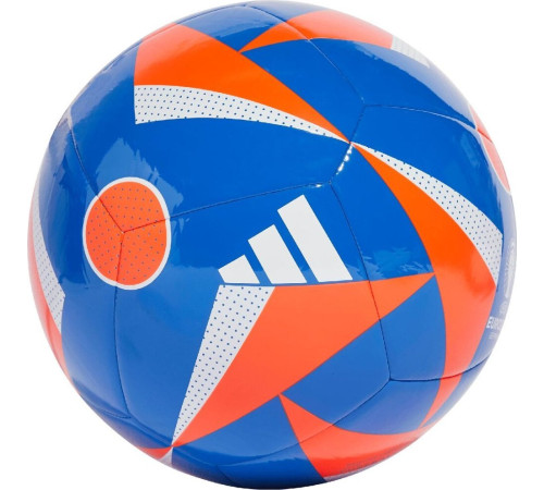 М'яч футбольний Adidas Euro24 Club Fussballliebe IN9373 розмір 3, синьо-помаранчевий М'яч футбольний Adidas Euro24 Club Fussballliebe IN9373 розмір 3, синьо-помаранчевий