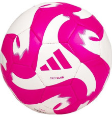 М'яч футбольний Adidas Tiro Club HZ6913 розмір 3, біло-рожевий