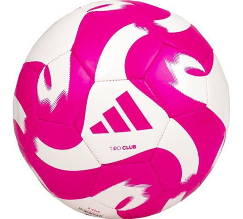 М'яч футбольний Adidas Tiro Club HZ6913 розмір 3, біло-рожевий М'яч футбольний Adidas Tiro Club HZ6913 розмір 3, біло-рожевий