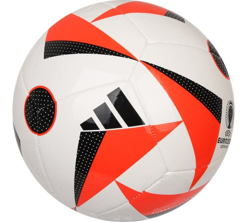 М'яч футбольний Adidas Euro24 Fussballliebe IN9372 розмір 3, біло-червоний М'яч футбольний Adidas Euro24 Fussballliebe IN9372 розмір 3, біло-червоний