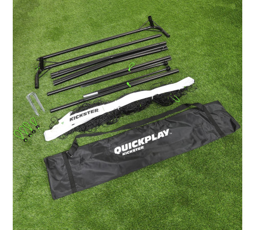 Ворота футбольні Quickplay Kickster 150 х 100 см чорно-білі
