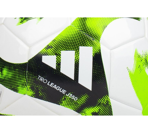 М'яч футбольний Adidas Tiro Junior 350 League HT2427 розмір 5, біло-зелений М'яч футбольний Adidas Tiro Junior 350 League HT2427 розмір 5, біло-зелений