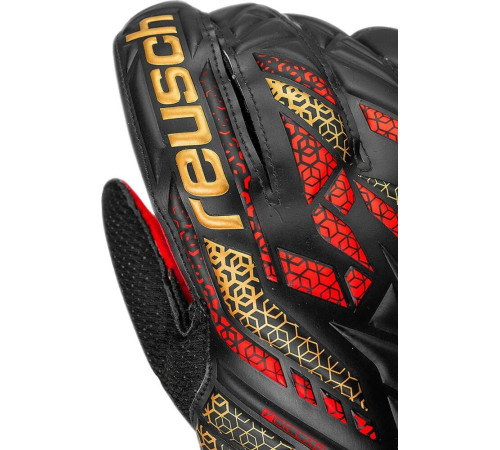 Рукавички воротарські Reusch Attrakt Solid 5570515 7075 р.8, червоно-чорні Рукавички воротарські Reusch Attrakt Solid 5570515 7075 р.8, червоно-чорні