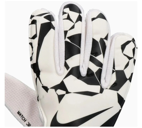 Воротарські рукавиці дитячі Nike NK GK MATCH JR - HO24 розмір 8 (21,6 см), чорно-білі
