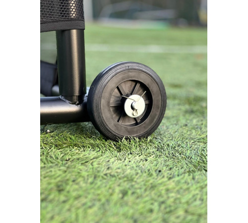 Ворота футбольні Yakimasport GIZA 100748 500 х 200 см, чорні