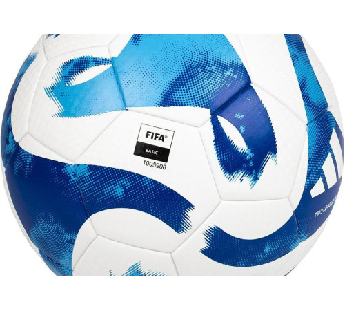 М'яч футбольний Adidas Tiro League HT2429 розмір 5, біло-синій М'яч футбольний Adidas Tiro League HT2429 розмір 5, біло-синій