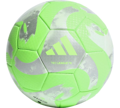 М'яч футбольний Adidas TIRO League HZ1296 розмір 5, зелено-сірий М'яч футбольний Adidas TIRO League HZ1296 розмір 5, зелено-сірий