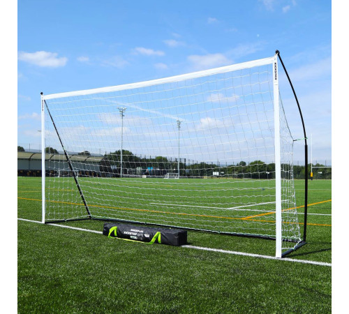 Футбольні ворота QUICKPLAY Kickster Elite 360 х 180 см, чорно-білі