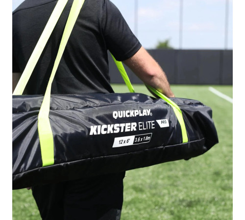 Футбольні ворота QUICKPLAY Kickster Elite 360 х 180 см, чорно-білі