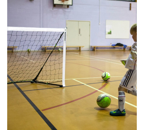 Футбольні ворота QUICKPLAY Kickster Elite 360 х 180 см, чорно-білі