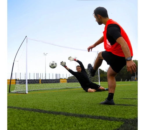 Футбольні ворота QUICKPLAY Kickster Elite 360 х 180 см, чорно-білі