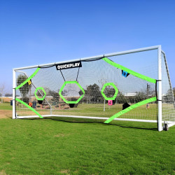 Мішень для футбольних воріт QUICKPLAY TARGET NET PRO 732 х 244 см, чорно-зелена