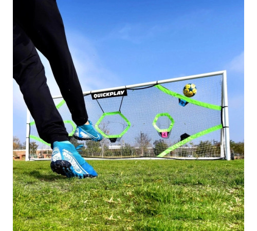 Мішень для футбольних воріт QUICKPLAY TARGET NET PRO 732 х 244 см, чорно-зелена