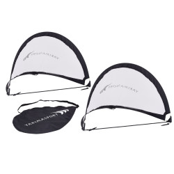 Ворота футбольні Yakimasport POP-UP 120 х 80 см, чорно-білі