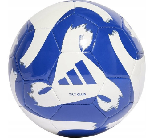 М'яч футбольний Adidas Tiro Club HZ4168 розмір 5, біло-синій М'яч футбольний Adidas Tiro Club HZ4168 розмір 5, біло-синій
