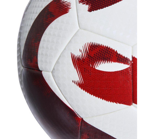М'яч футбольний Adidas Tiro League HZ1294 розмір 5, біло-червоний