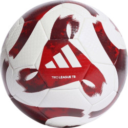 М'яч футбольний Adidas Tiro League HZ1294 розмір 5, біло-червоний