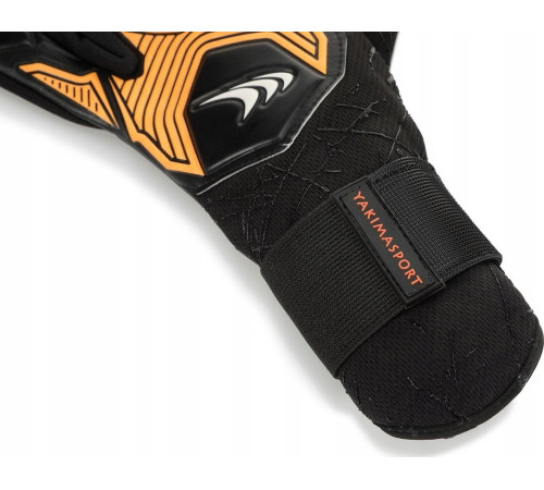 Рукавички воротарські Yakimasport PRO ONE р. 9,5, чорно-помаранчеві