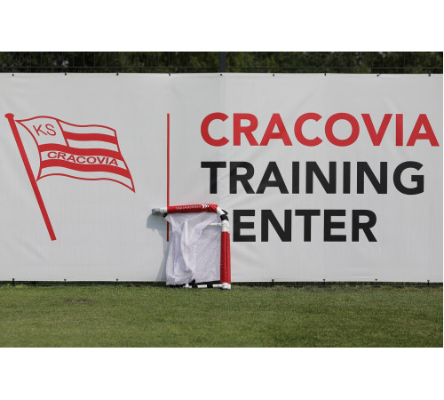 Ворота футбольні Yakimasport ACADEMY 120 х 80 см, червоно-білі