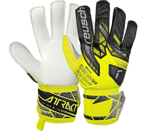 Рукавички воротарські Reusch Attrakt Solid 5570515 2014 р.8,5, жовто-чорні
