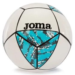 М'яч футбольний Joma CHALLENGE II біло-бірюзовий розмір 5, біло-синій