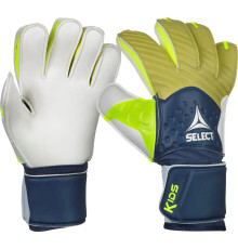 Рукавички воротарські Select Goalkeeper Gloves 03 Kids v26 синій, зелений, сірий 5 (16 см)