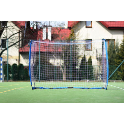 Ворота футбольні Yakimasport UNI 300 x 200 см, біло-сині