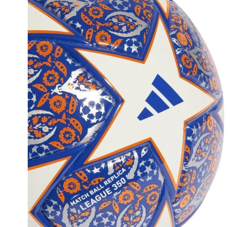 М'яч футбольний Adidas Finale League Junior 350 HT9008 розмір 4, біло-синій М'яч футбольний Adidas Finale League Junior 350 HT9008 розмір 4, біло-синій