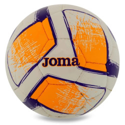 М'яч футбольний Joma DALI II розмір 4, біло-оранжевий