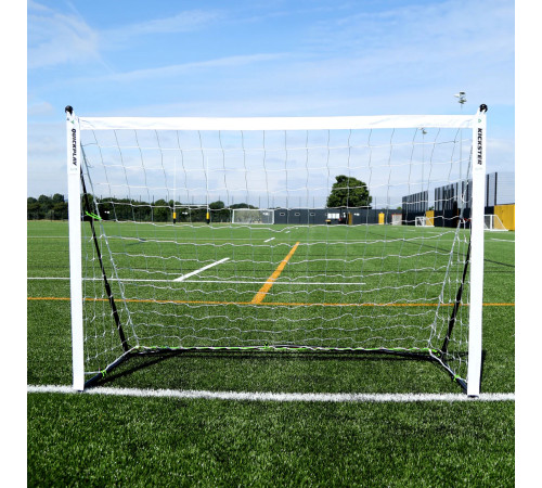 Ворота футбольні QUICKPLAY Kickster Elite 240 х 150 см, чорно-білі