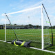 Ворота футбольні QUICKPLAY Kickster Elite 240 х 150 см, чорно-білі