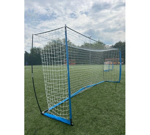 Ворота футбольні Yakimasport UNI 500 x 200 см, біло-сині