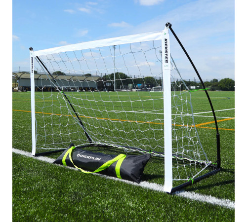 Ворота футбольні QUICKPLAY Kickster Elite 150 х 100 см,чорно-білі