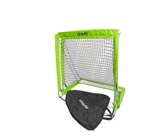 Ворота футбольні складані VIRTUFIT 120 х 90 см, чорно-зелені, 2 шт.