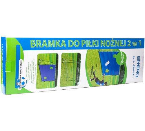 Ворота футбольні Enero Goal 215 x 152 x 76 см, біло-сині