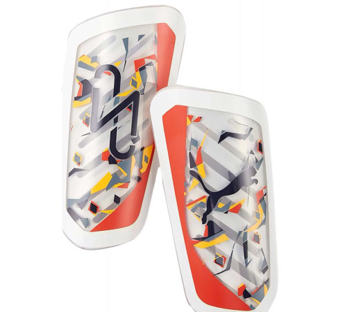 Щитки диятчі Puma NEYMAR JR ULTRA Flex Sleeve розмір L (зріст 155-175 см), біло-оранджеві