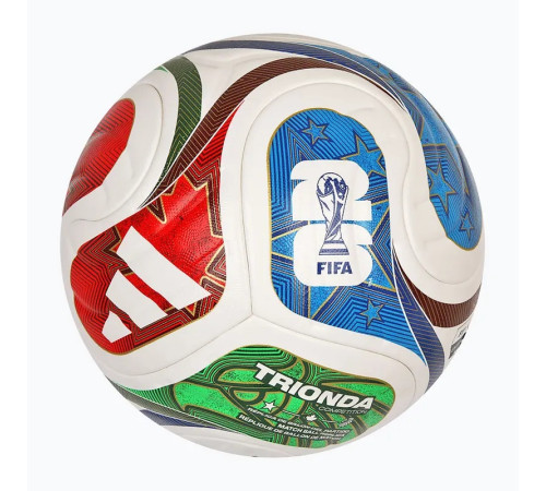 Футбольний м'яч Adidas FIFA World Cup 26 Trionda Competition Ball розмір 4, біло-червоний