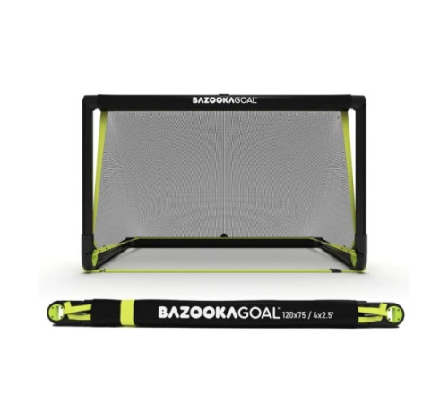 Ворота футбольні BazookaGoal 120 х 75 см, чорно-жовті