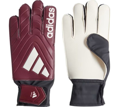 Рукавички воротарські Adidas Copa Club IQ4017 р. 10,5, бордово-білі