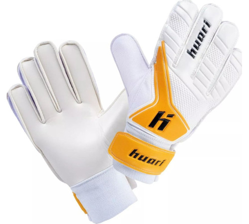 Рукавички воротарські Huari Higino Senior р. 7, біло-помаранчеві