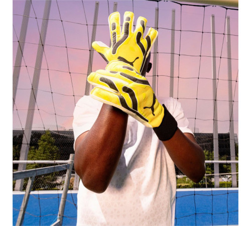 Рукавички воротарські Puma Ultra Ultimate Hybrid Sun 41858 04 р.10, жовто-білі
