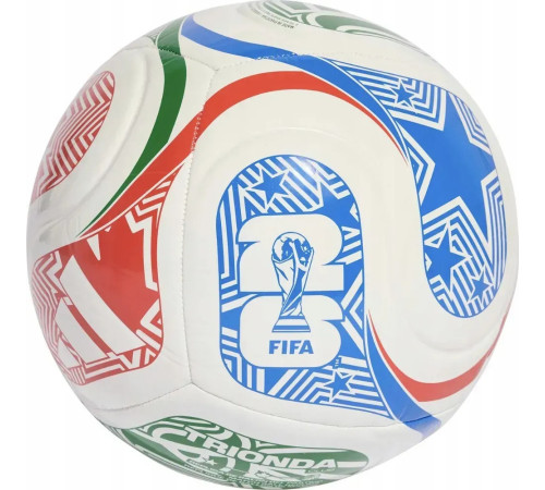 М'яч футбольний Adidas World Cup 26 Trionda Club розмір 5, різнокольоровий